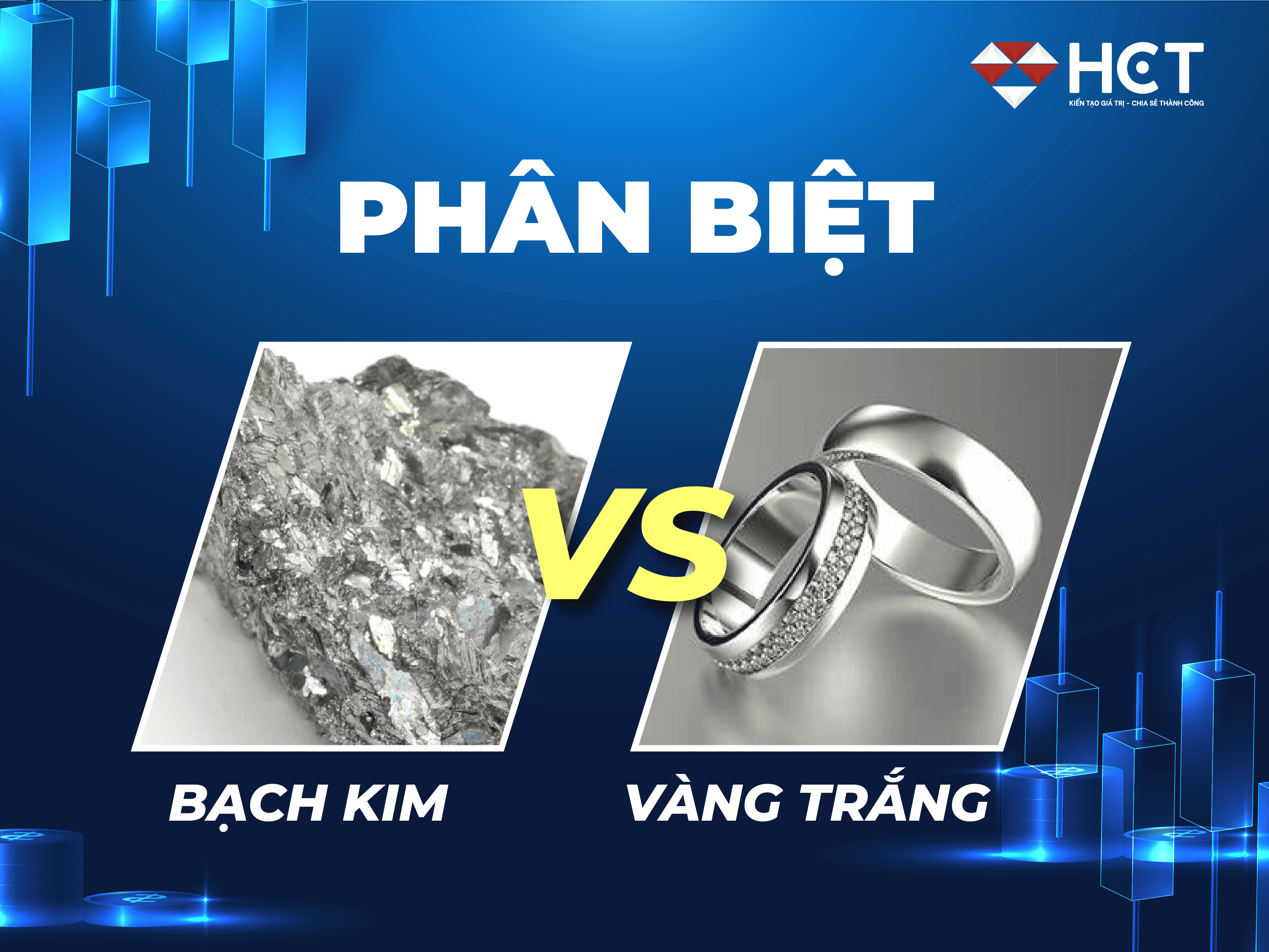 phân biệt bạch kim với vàng trắng