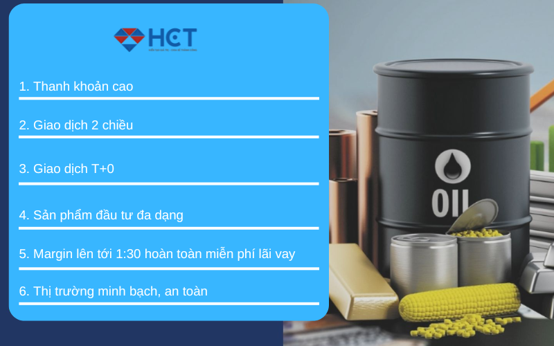 ưu điểm nổi trội của kênh đầu tư hàng hóa