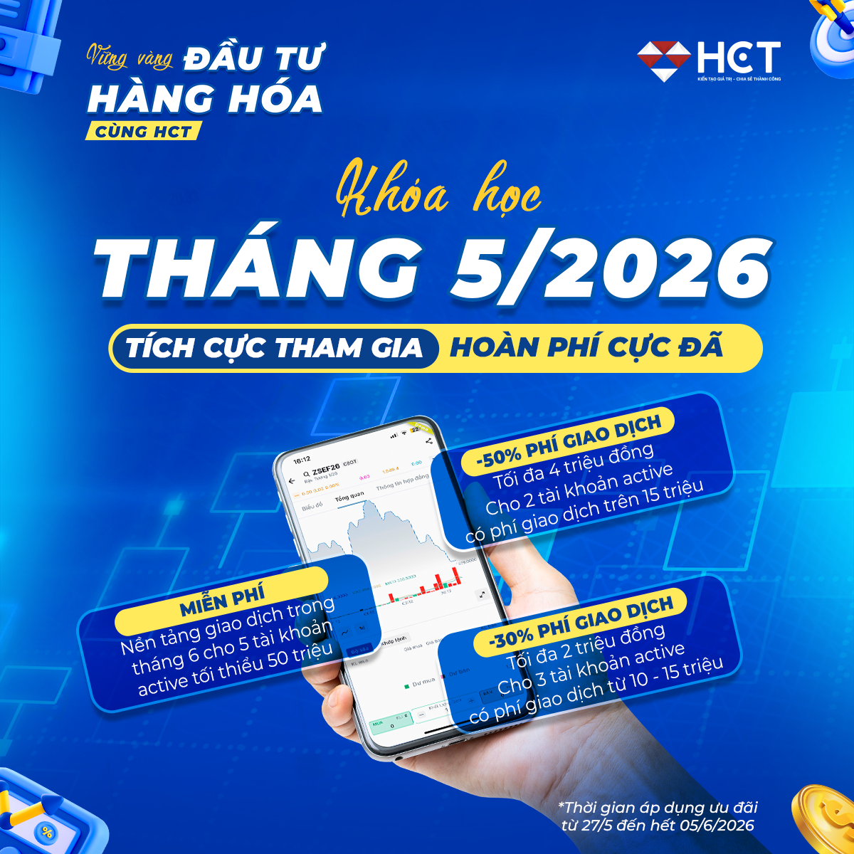 Chương trình ưu đãi khóa học tháng 5/2026 Chương trình ưu đãi khóa học tháng 5/2026